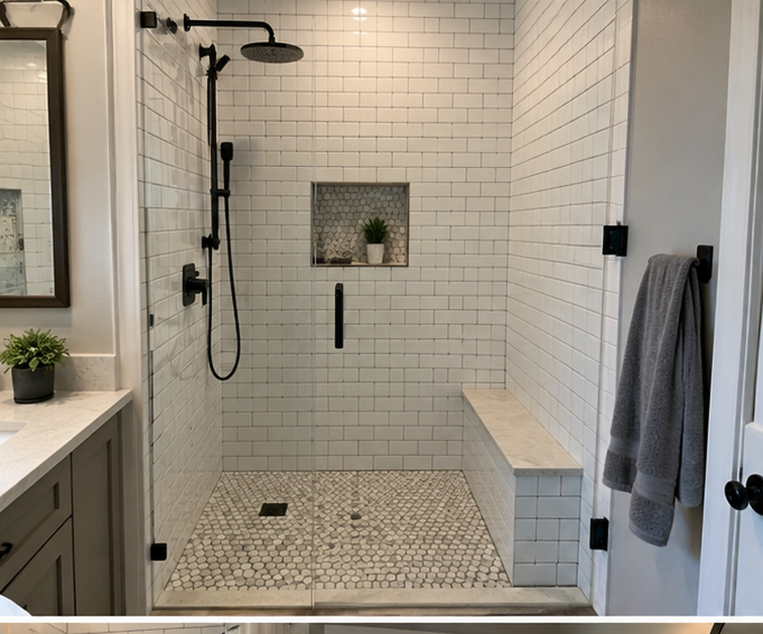 Bathroom tile work